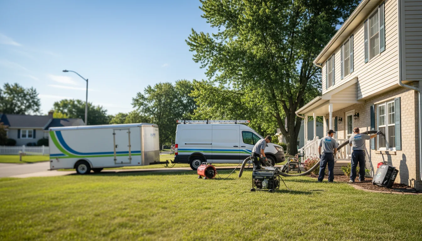Flooded Basement Restoration And Cleanup With Repair in Bloomington, NE near me